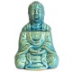 Sitting Buddha Oil Burner - Blue