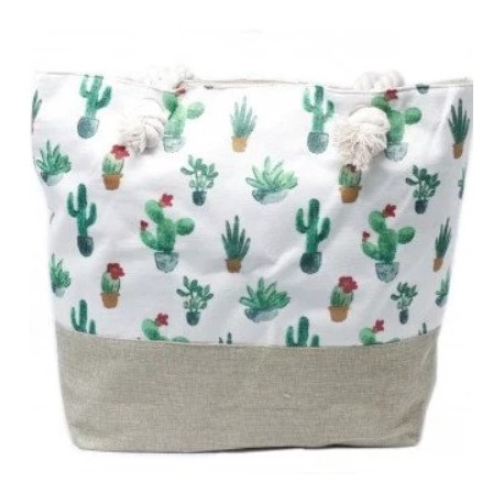 Rope Handle Bag - Mini Cactus