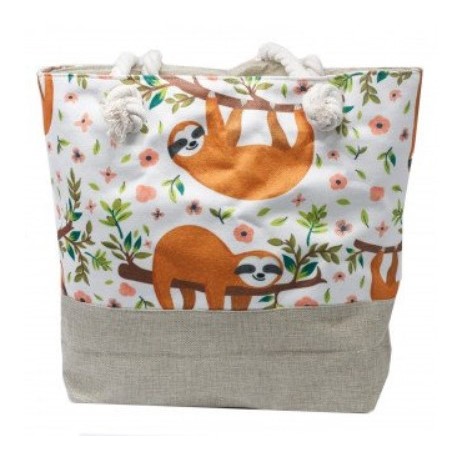 Rope Handle Bag - Sloths