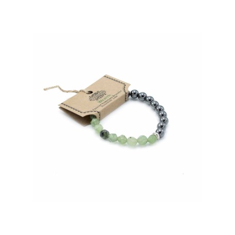 Faceted Gemstone Bracelet - Magnetic Jade