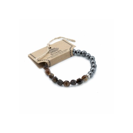 Faceted Gemstone Bracelet - Magnetic Tiger Eye