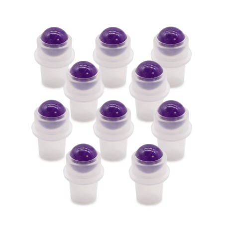 Gemstone Roller Tip for 5ml Bottle - Amethyst