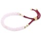 18K Gold Plated Gemstone Bordeaux String Bracelet - Rose Quartz