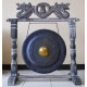 Medium Gong in Stand - 50cm - Black