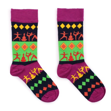 Hop Hare Bamboo Socks M/L - Yoga Poses