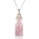 Bottled Gemstones Necklace - Rose Quartz