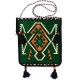 Emerald Green Kilim Messenger Festival Bag