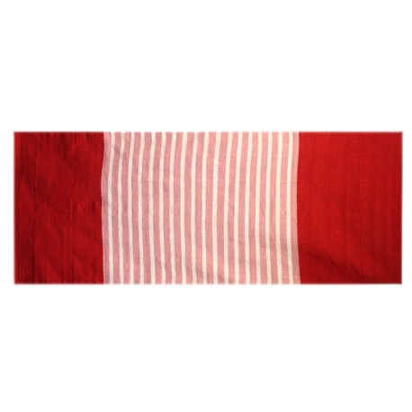 Indian Cotton Rug - 70x170cm - Red/Pink