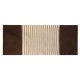 Indian Cotton Rug - 70x170cm - Dark Brown / Beige