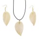 Necklace & Earring Set - Bravery Leaf - Gold