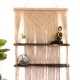 Brown Macrame Hanging Shelves - Brown