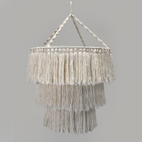 Macrame Soft Chandelier - Natural