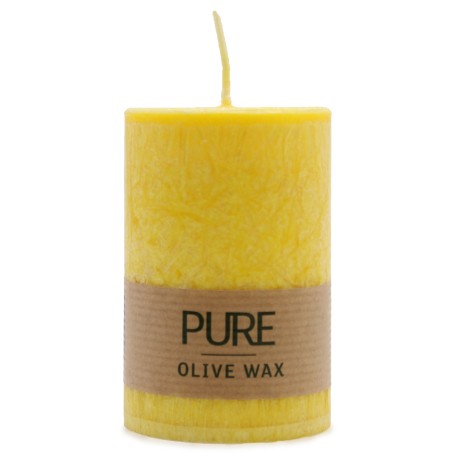 Pure Olive Wax Candle 90x60 - Yellow