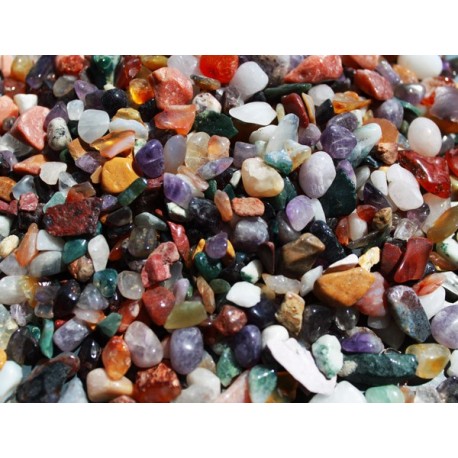 Mixed Natural Gemstone Chips - 1KG