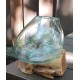 Molten Glass on Wood - Medium Bowl