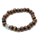 Brown Beads & Buddah Bangle