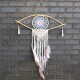 Protection Dream Catcher - Lrg Macrame Eye Blue/ White/Pink