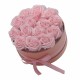 Soap Flower Gift Bouquet - 14 Pink Roses - Round