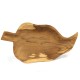 Teak Leaf Shaped Bowl - aprox 32cm