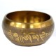 Lrg Five Buddha Singing Bowl