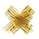 Organza Pull Bows - Gold (pkt/ 10)