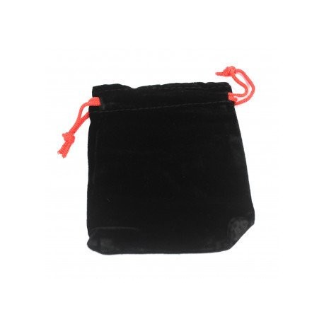 Quality Velvet Pouch - Black 10x12cm