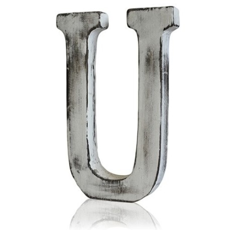 Shabby Chic Letters - U