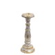 Small Candle Stand - White Gold