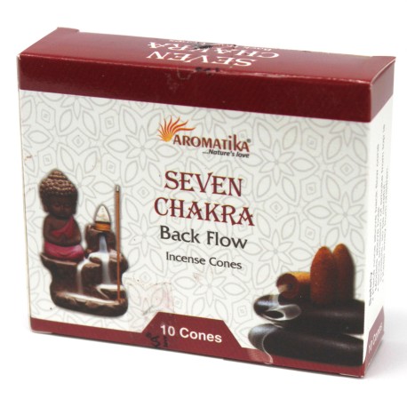 Aromatica Backflow Incense Cones - 7 Charkras