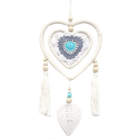 Dream Catcher - Medium Blue Heart in Heart