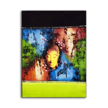 Abstract Buddha Green Long 60x80cm