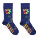 Hop Hare Bamboo Socks M/L - Rainbow Chakra